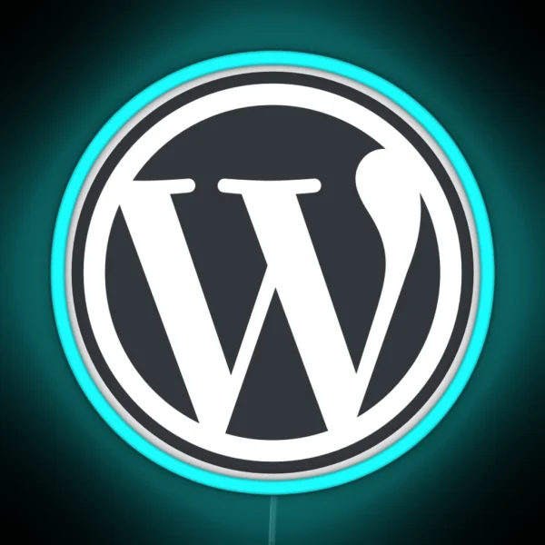 WordPress RGB Neon Sign