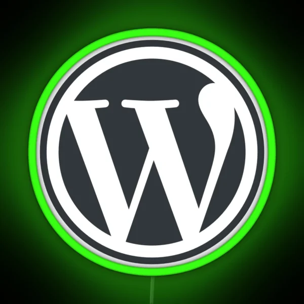 WordPress RGB Neon Sign