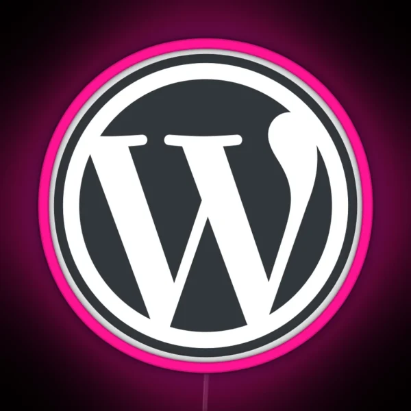 WordPress RGB Neon Sign