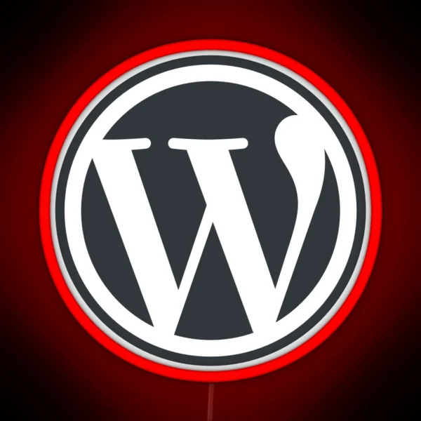 WordPress RGB Neon Sign
