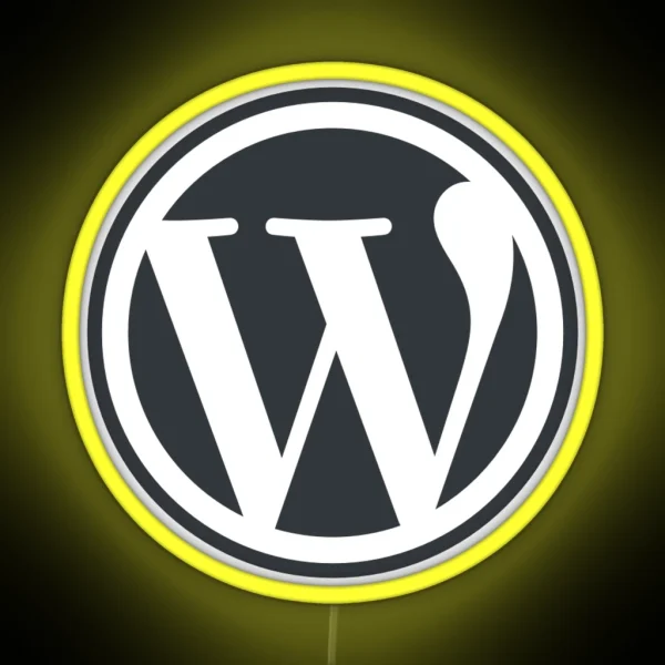 WordPress RGB Neon Sign