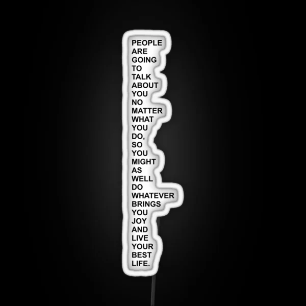 Words To Live RGB Neon Sign