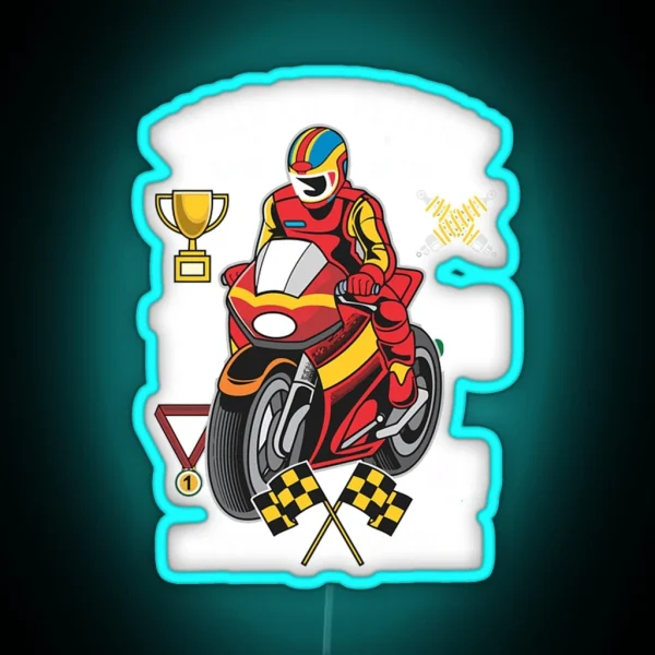 World Competition Superbike Champion RGB Neon Sign