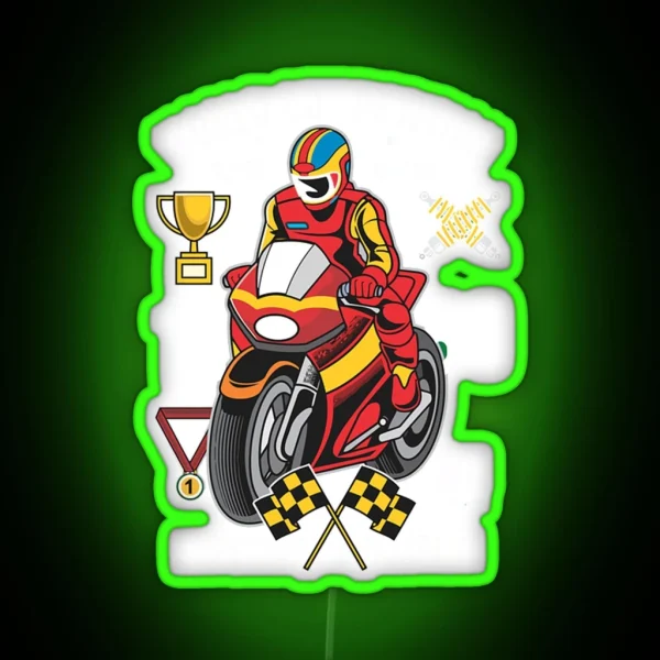 World Competition Superbike Champion RGB Neon Sign