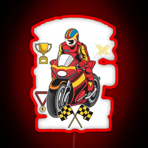 World Competition Superbike Champion RGB Neon Sign