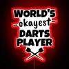 Neon Pride Sign for the Okayest Darts Player in Your Life