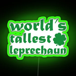 World S Tallest Leprechaun RGB Neon Sign