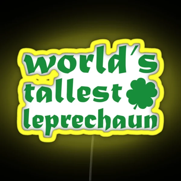World S Tallest Leprechaun RGB Neon Sign