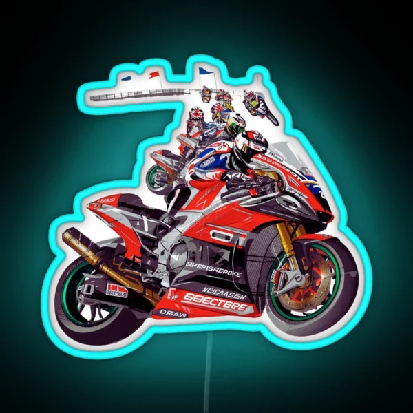 World Superbike Led RGB Neon Sign