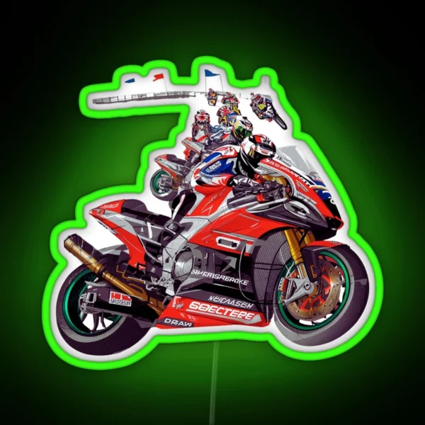 World Superbike Led RGB Neon Sign