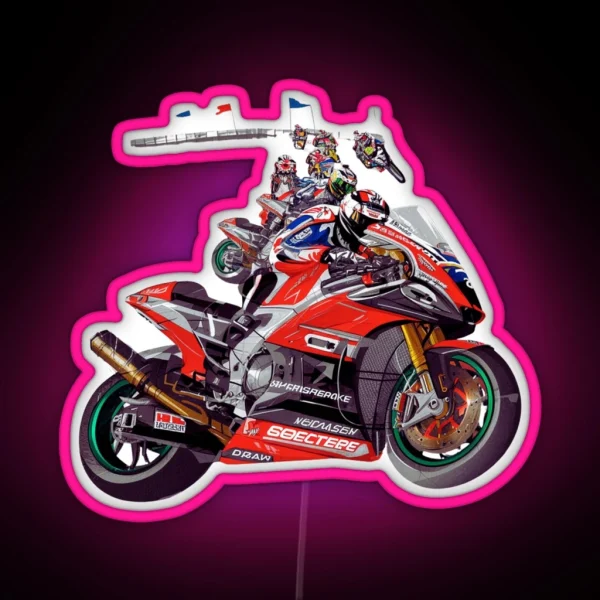 World Superbike Led RGB Neon Sign