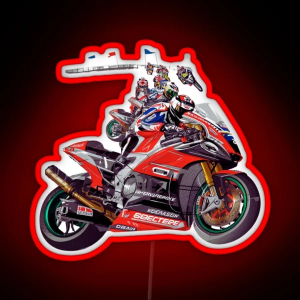 World Superbike Led RGB Neon Sign
