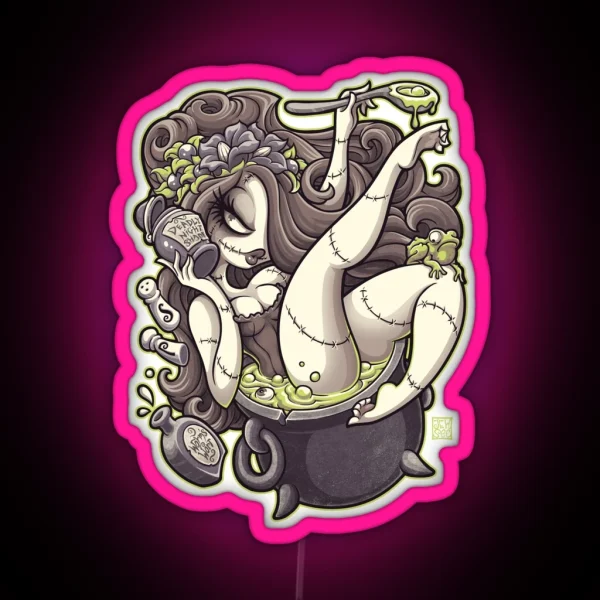 Worm S Wort Soup RGB Neon Sign