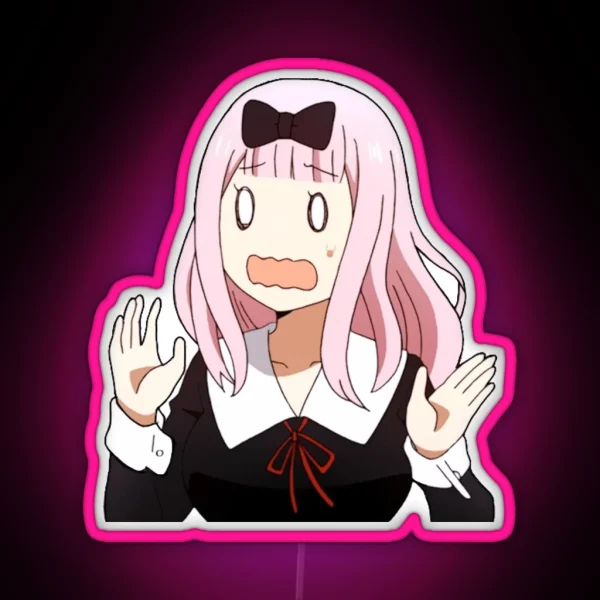 Worried Chika RGB Neon Sign