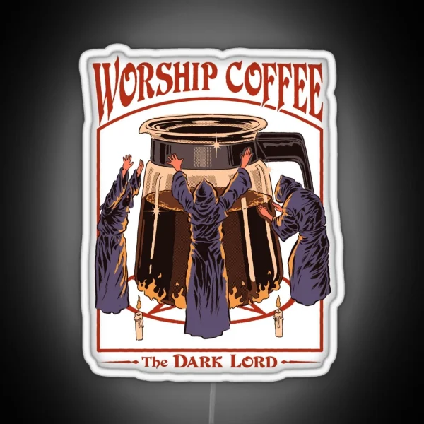 Worship Coffee RGB Neon Sign