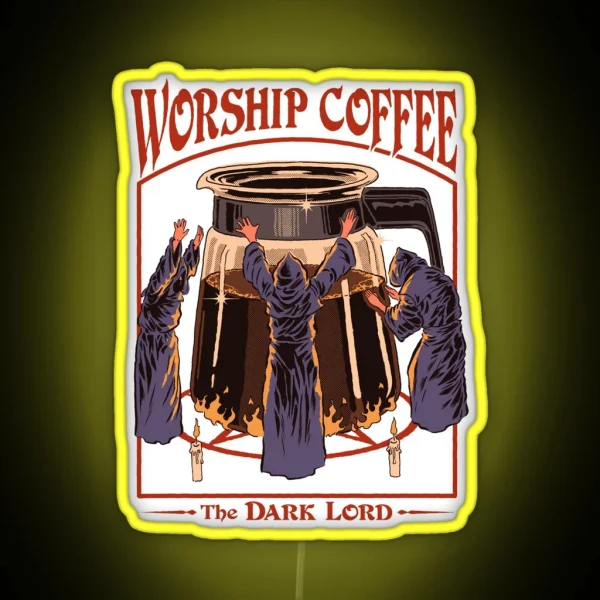 Worship Coffee RGB Neon Sign