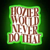 Hozier inspired lyrics illuminated in vibrant RGB neon light art