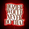 Neon tribute to the mystical sound of Hozier's iconic voice.