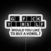 RGB Neon Word Game Sign for Home Decor and Fun
