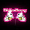 RGB Neon Sign with Color-Changing Letters and Unique Design