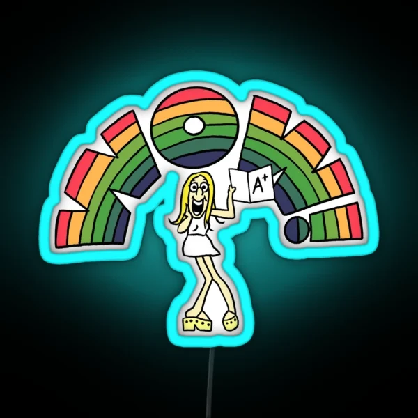 Wow RGB Neon Sign