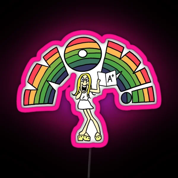 Wow RGB Neon Sign