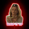 Customizable RGB neon sign with wrap-around design and durable structure.