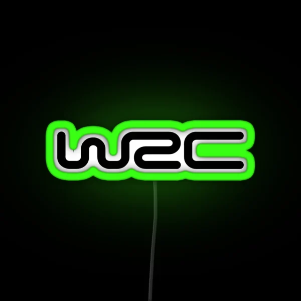 WRC Word Rally Championship Simple Logo RGB Neon Sign