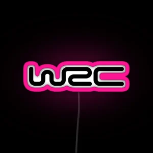 WRC Word Rally Championship Simple Logo RGB Neon Sign
