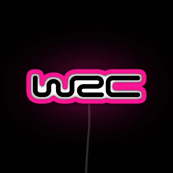 WRC Word Rally Championship Simple Logo RGB Neon Sign