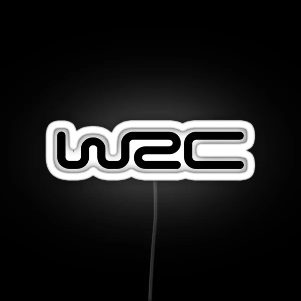 WRC Word Rally Championship Simple Logo RGB Neon Sign
