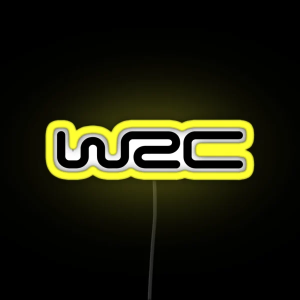 WRC Word Rally Championship Simple Logo RGB Neon Sign
