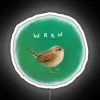 Vibrant Wren LED Neon Sign with Color-Changing RGB Illumination Effect