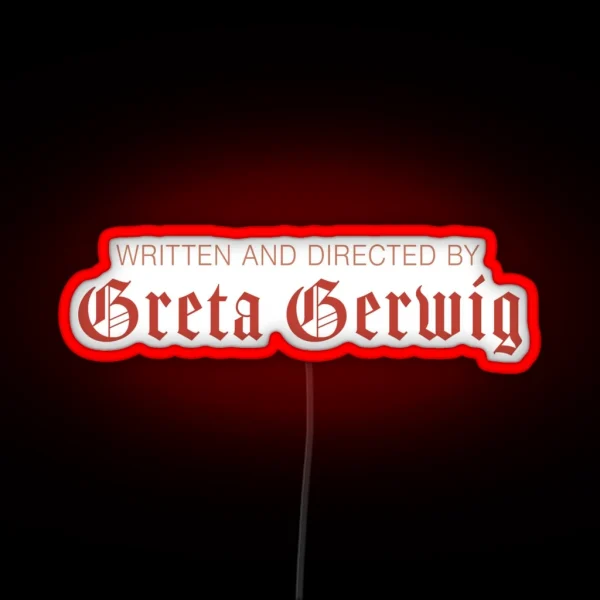 Written And Directed RGB Neon Sign