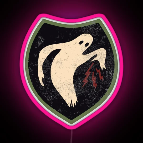 WW2 The Ghost Army Patch Distressed RGB Neon Sign
