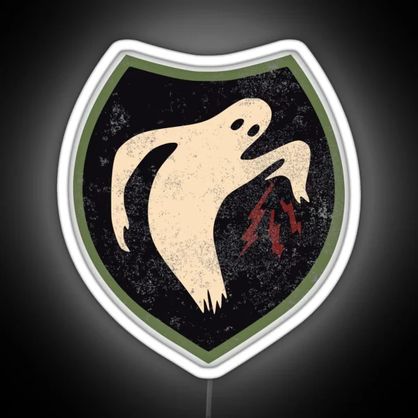 WW2 The Ghost Army Patch Distressed RGB Neon Sign