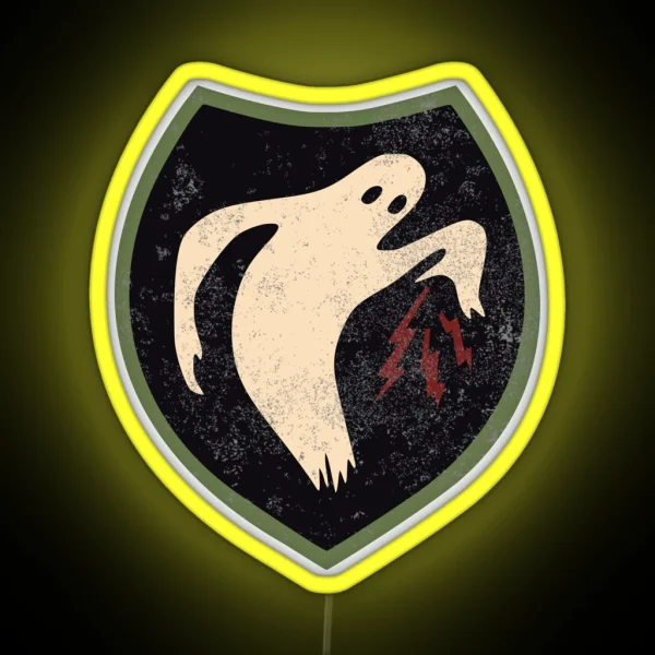 WW2 The Ghost Army Patch Distressed RGB Neon Sign
