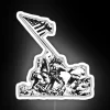 Recreated Scene of WWII Battle's Iconic Moment in Vibrant Neon