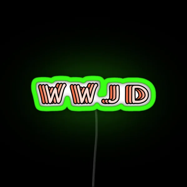 WWJD RGB Neon Sign