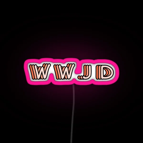 WWJD RGB Neon Sign