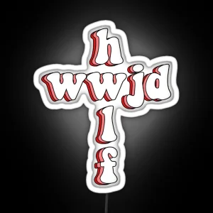 Wwjd X Hwlf RGB Neon Sign