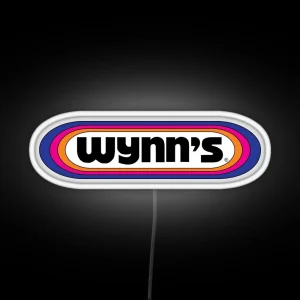 Wynn S Racing Retro Logo RGB Neon Sign