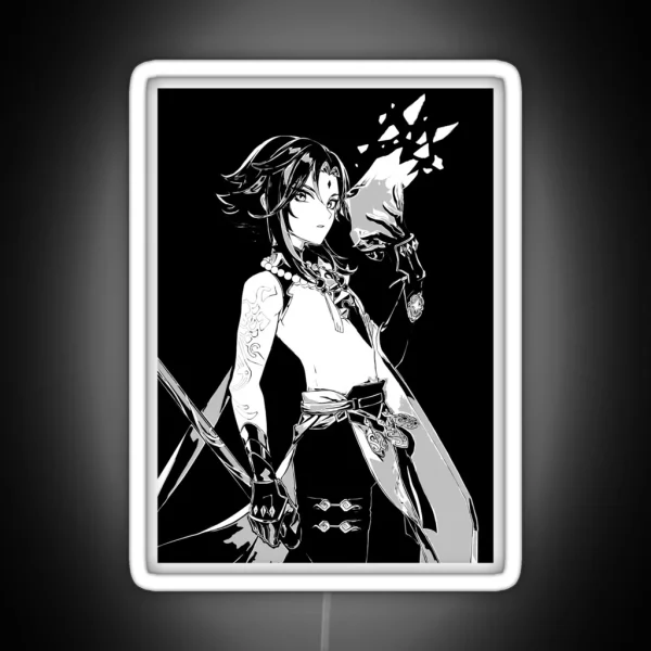 XIAO Genshin Impact Black RGB Neon Sign