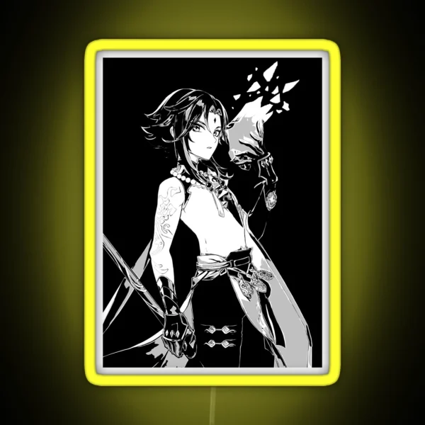 XIAO Genshin Impact Black RGB Neon Sign