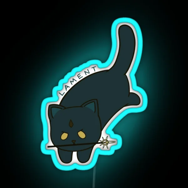 Xiao Genshin Impact Meow RGB Neon Sign