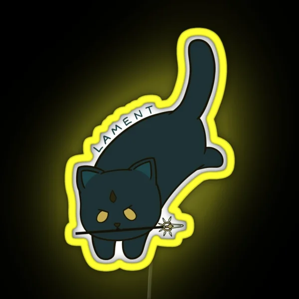 Xiao Genshin Impact Meow RGB Neon Sign