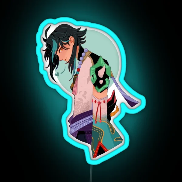 Xiao Lineless Illustration RGB Neon Sign