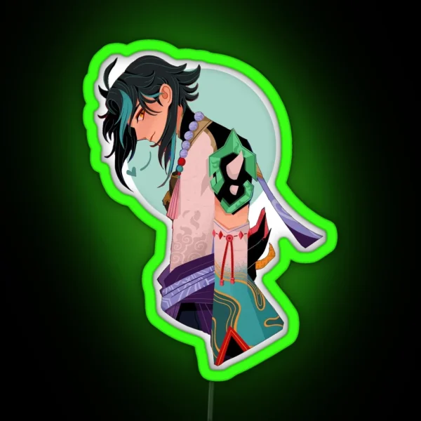 Xiao Lineless Illustration RGB Neon Sign