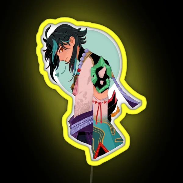Xiao Lineless Illustration RGB Neon Sign
