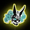 RGB LED Neon Art Display with Color Changing Xiao Mask